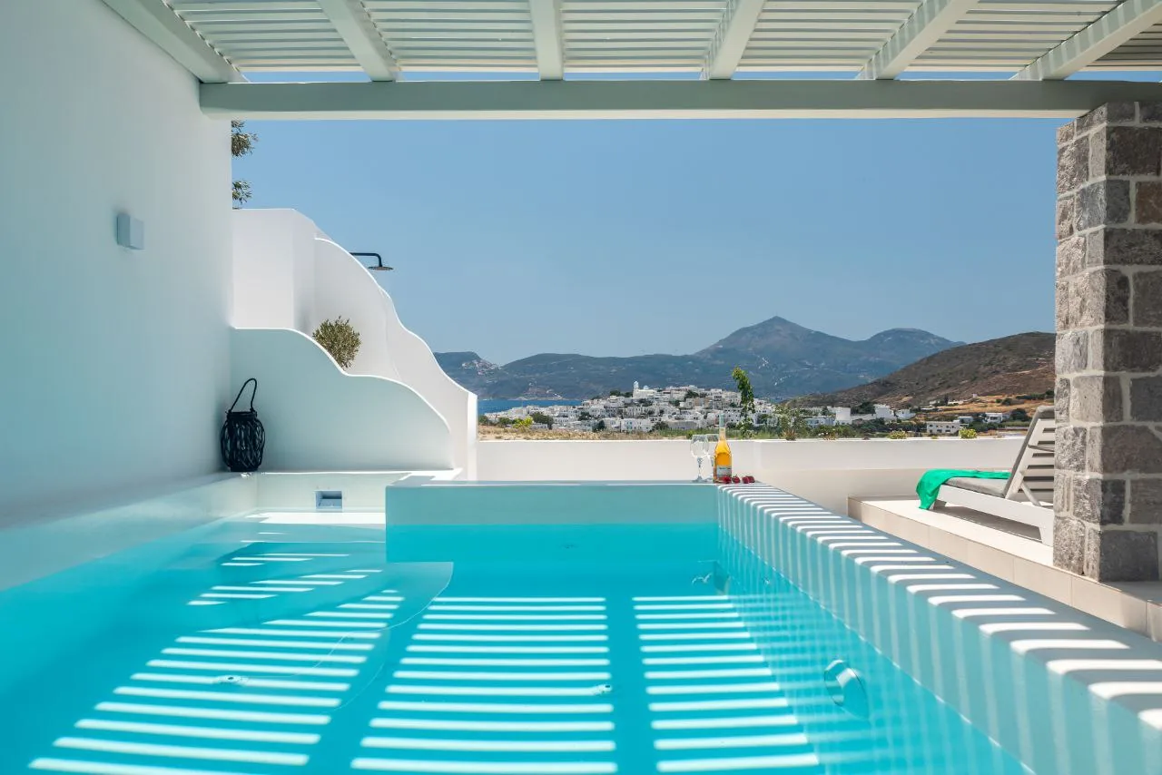 The private pool under the pergola